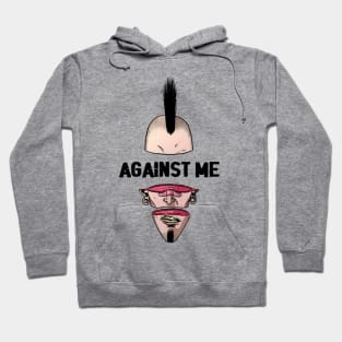 Punk Man Againts Me Hoodie